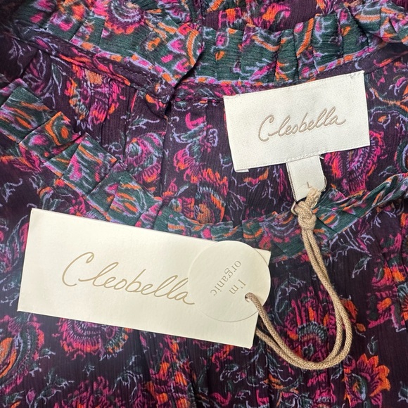 NWT Cleobella Rosalia Mini Dress in Bordeaux Floral Size Large - Picture 8 of 10